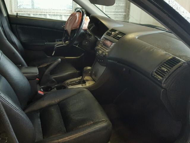 1HGCM56867A131905 - 2007 HONDA ACCORD EX BLACK photo 5