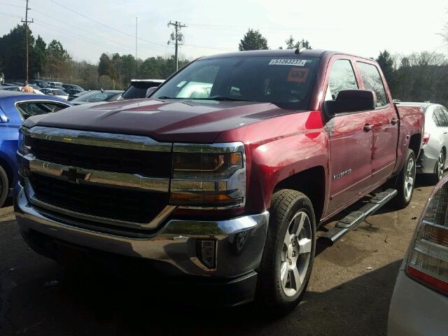 3GCUKREC2GG304830 - 2016 CHEVROLET SILVERADO MAROON photo 2