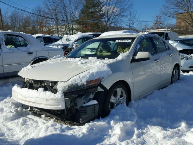 JH4CU2F64AC038662 - 2010 ACURA TSX WHITE photo 2