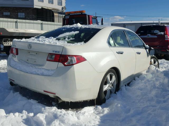 JH4CU2F64AC038662 - 2010 ACURA TSX WHITE photo 4