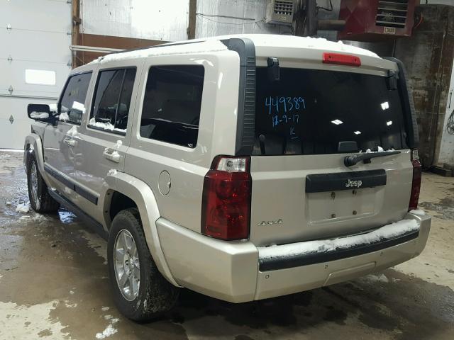 1J8HG48K27C663843 - 2007 JEEP COMMANDER TAN photo 3