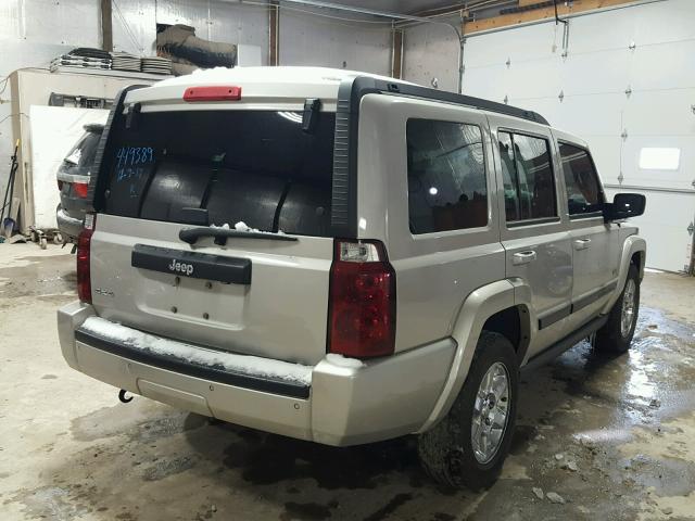 1J8HG48K27C663843 - 2007 JEEP COMMANDER TAN photo 4