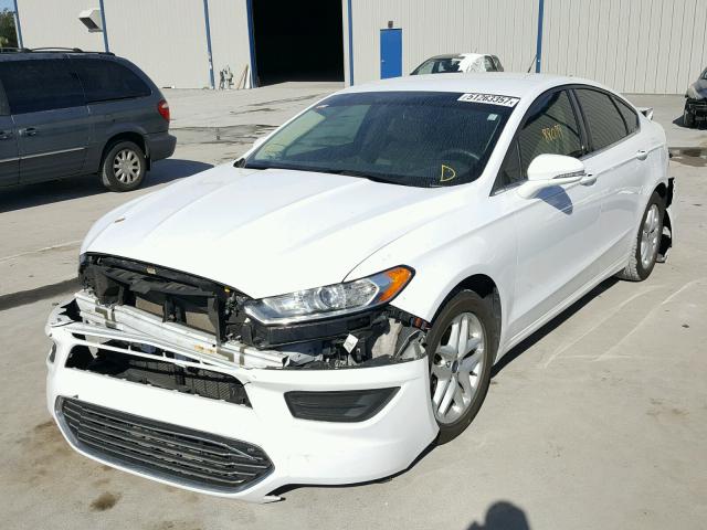 3FA6P0HDXER224595 - 2014 FORD FUSION SE WHITE photo 2