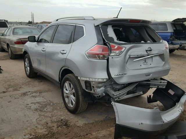 KNMAT2MV8GP692569 - 2016 NISSAN ROGUE S SILVER photo 3