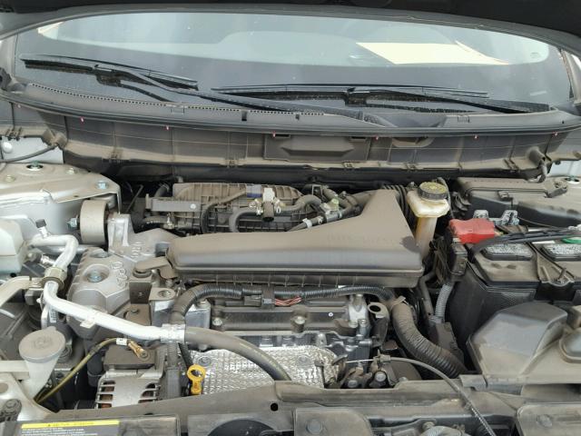 KNMAT2MV8GP692569 - 2016 NISSAN ROGUE S SILVER photo 7