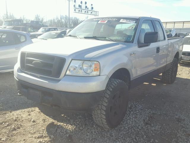 1FTRX14W66NA01981 - 2006 FORD F150 SILVER photo 2