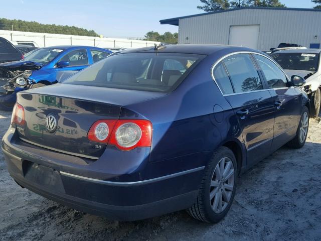 WVWEU73CX6P204782 - 2006 VOLKSWAGEN PASSAT 3.6 BLUE photo 4