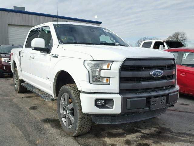 1FTEW1EGXFKD89386 - 2015 FORD F150 SUPER WHITE photo 1