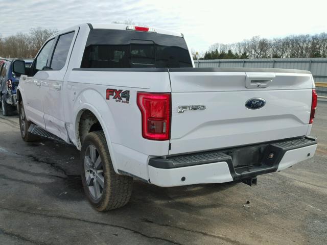 1FTEW1EGXFKD89386 - 2015 FORD F150 SUPER WHITE photo 3