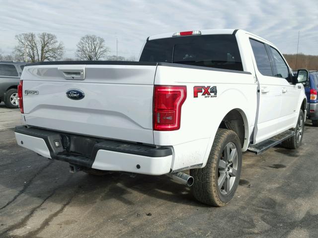 1FTEW1EGXFKD89386 - 2015 FORD F150 SUPER WHITE photo 4