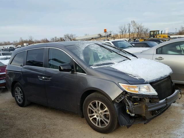 5FNRL5H69CB135911 - 2012 HONDA ODYSSEY EX GRAY photo 1