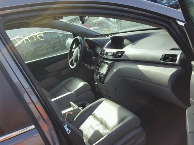 5FNRL5H60EB040298 - 2014 HONDA ODYSSEY EX GRAY photo 5