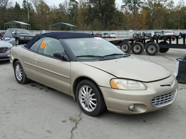 1C3EL65R92N308835 - 2002 CHRYSLER SEBRING LI GOLD photo 1