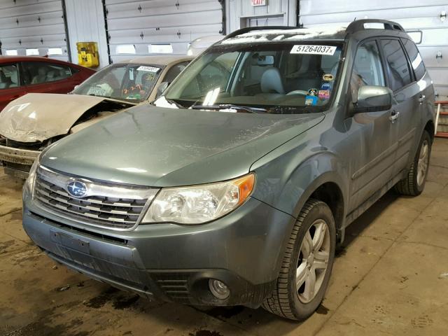 JF2SH64629H762264 - 2009 SUBARU FORESTER 2 GREEN photo 2