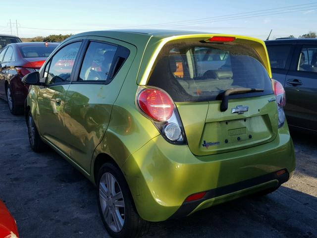 KL8CD6S97DC504106 - 2013 CHEVROLET SPARK 1LT GREEN photo 3