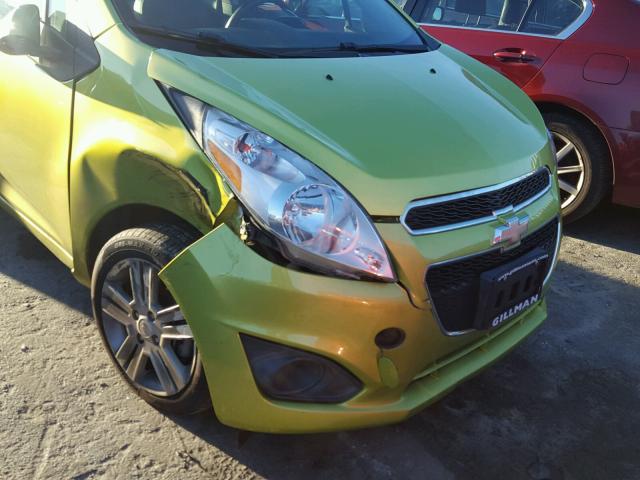 KL8CD6S97DC504106 - 2013 CHEVROLET SPARK 1LT GREEN photo 9