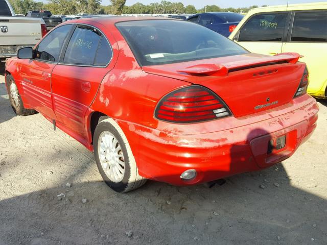 1G2NF52TX1M615985 - 2001 PONTIAC GRAND AM S RED photo 3