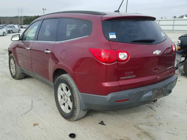 1GNER23D59S148952 - 2009 CHEVROLET TRAVERSE L RED photo 3