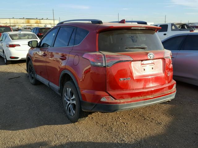 JTMBFREV0HJ112920 - 2017 TOYOTA RAV4 LE RED photo 3