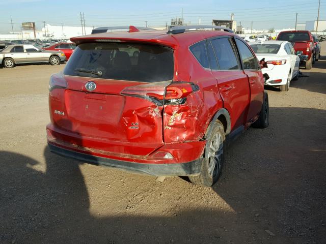 JTMBFREV0HJ112920 - 2017 TOYOTA RAV4 LE RED photo 4