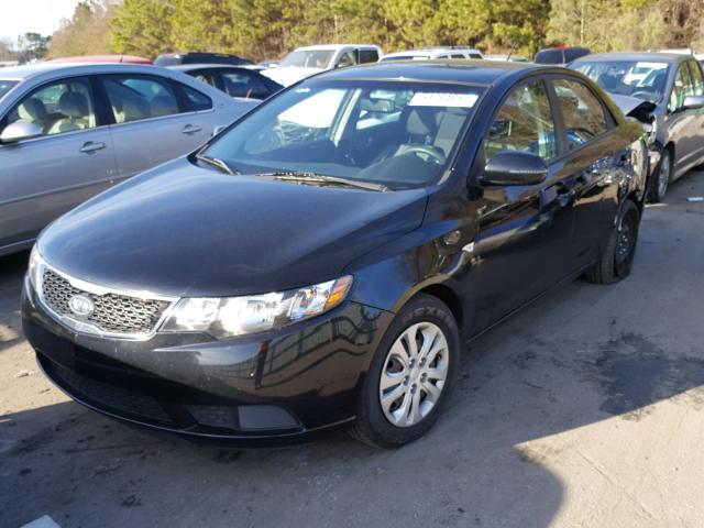 KNAFU4A25D5737559 - 2013 KIA FORTE EX BLACK photo 2