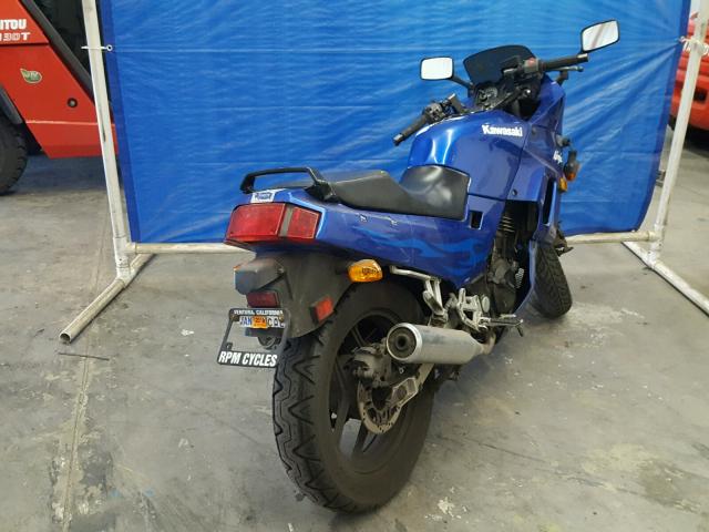 JKAEXMF126DA19852 - 2006 KAWASAKI EX250 F BLUE photo 4