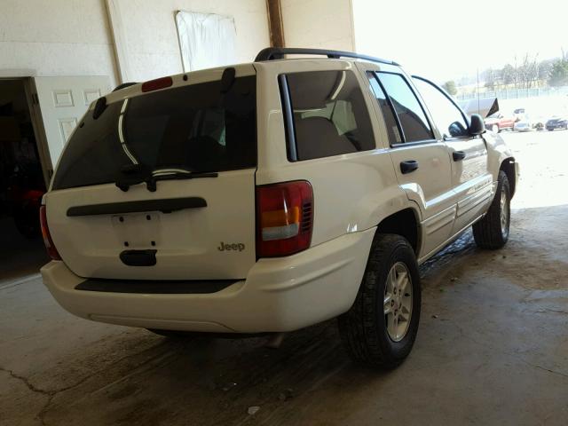 1J4GX48S84C183377 - 2004 JEEP GRAND CHER WHITE photo 4