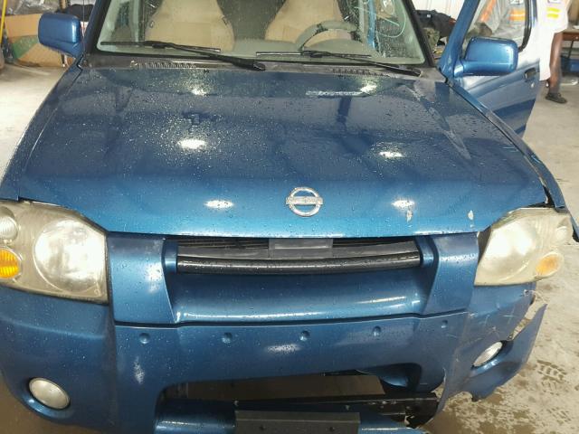 1N6ED29X43C408247 - 2003 NISSAN FRONTIER C BLUE photo 7