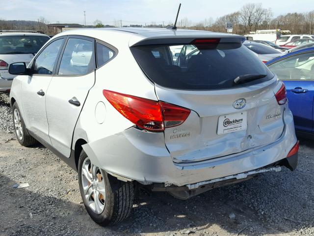 KM8JT3AB7BU150336 - 2011 HYUNDAI TUCSON GL SILVER photo 3