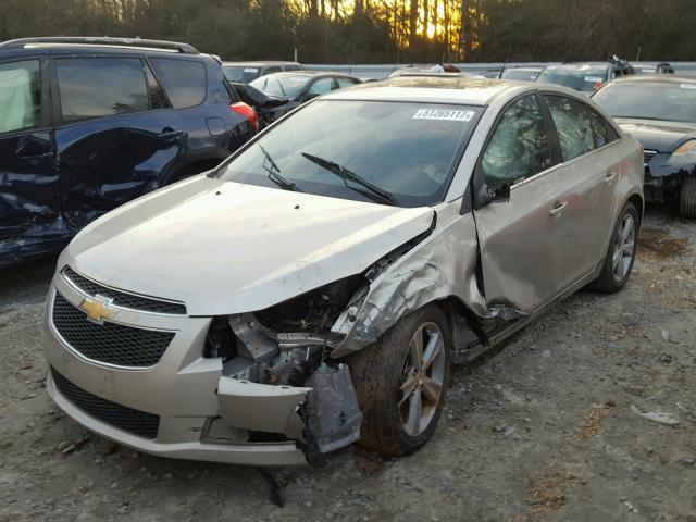 1G1PE5SBXE7248534 - 2014 CHEVROLET CRUZE LT WHITE photo 2