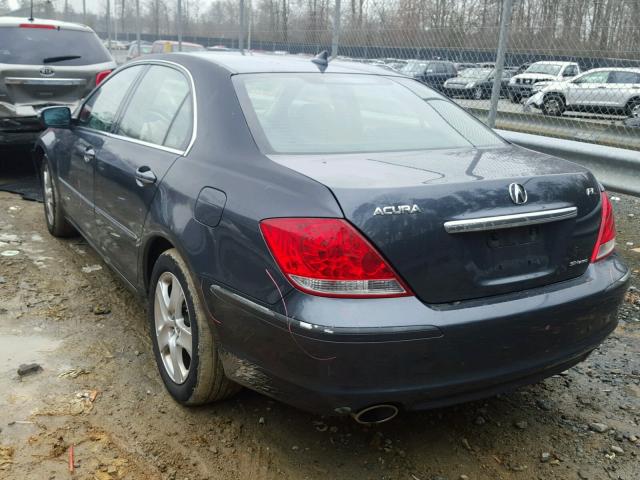 JH4KB16565C013285 - 2005 ACURA RL GRAY photo 3