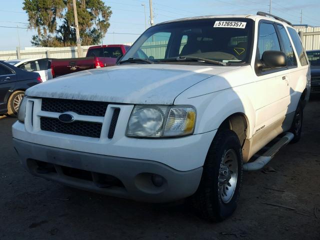 1FMYU60E91UC50008 - 2001 FORD EXPLORER S WHITE photo 2