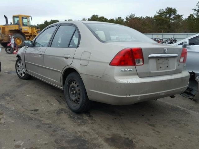 2HGES26753H594831 - 2003 HONDA CIVIC EX ოქროსფერი ფოტო 3