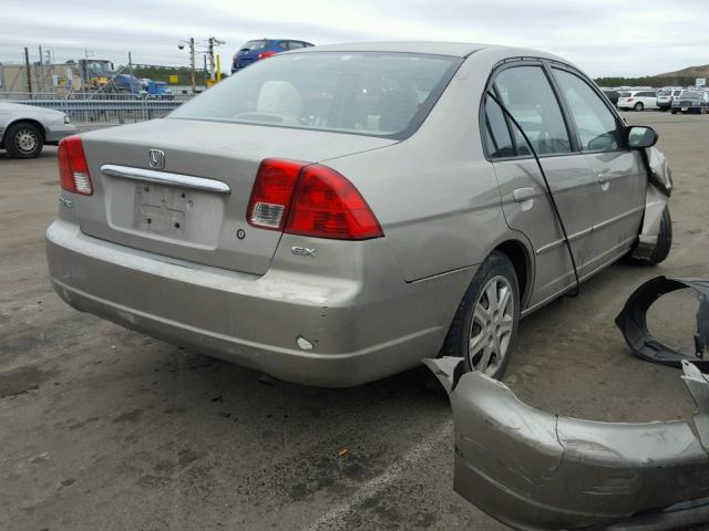 2HGES26753H594831 - 2003 HONDA CIVIC EX ოქროსფერი ფოტო 4