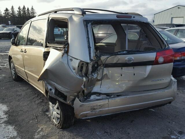 5TDZA29C36S488587 - 2006 TOYOTA SIENNA CE BEIGE photo 3