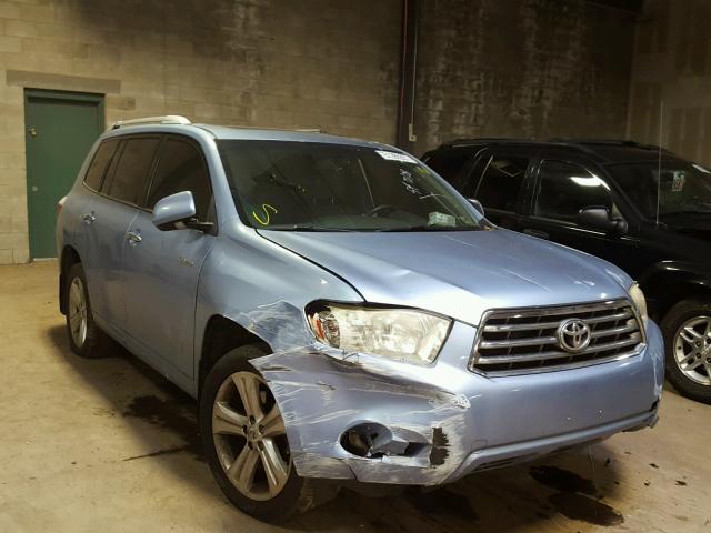 JTEES42A282083889 - 2008 TOYOTA HIGHLANDER BLUE photo 1