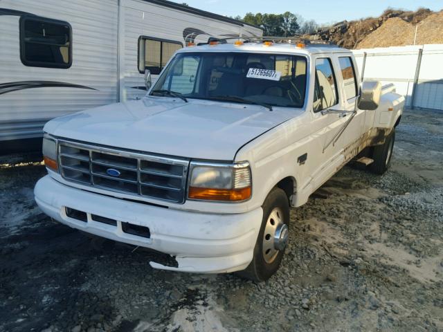 1FTJW35F1VEB72498 - 1997 FORD F350 WHITE photo 2