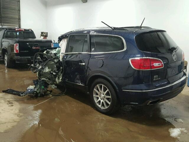 5GAKVBKD8HJ183404 - 2017 BUICK ENCLAVE BLUE photo 3
