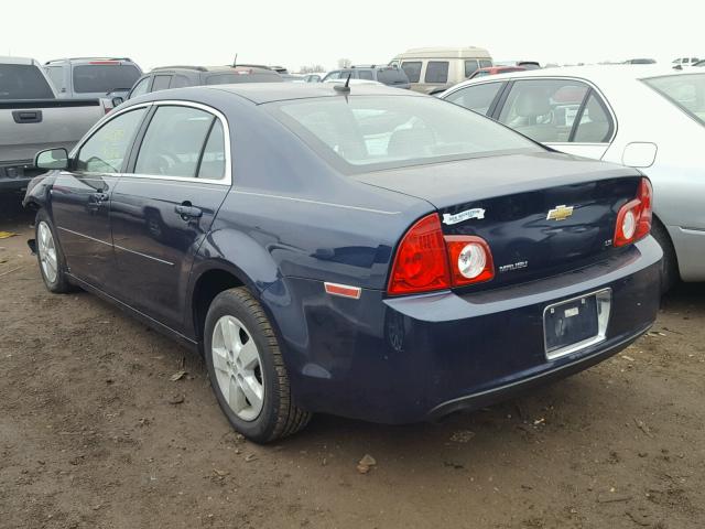 1G1ZG57B984250258 - 2008 CHEVROLET MALIBU LS BLUE photo 3