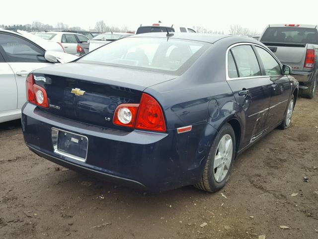 1G1ZG57B984250258 - 2008 CHEVROLET MALIBU LS BLUE photo 4