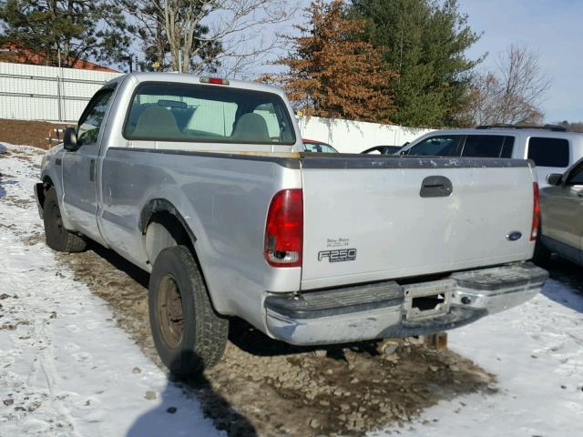 1FTNF20L41ED35891 - 2001 FORD F250 SUPER SILVER photo 3