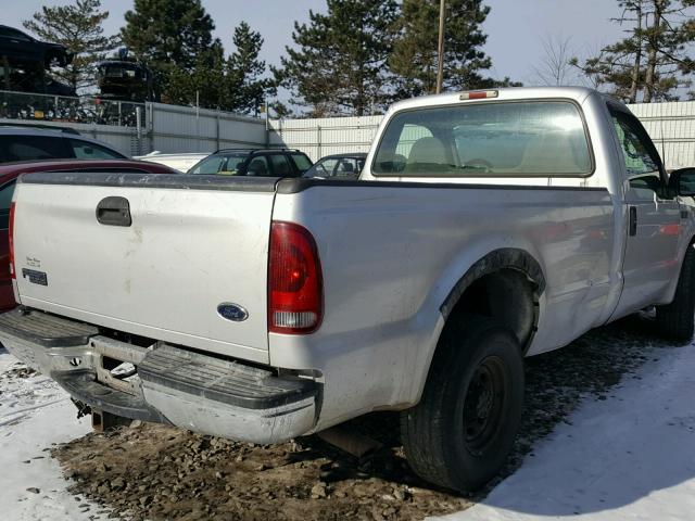 1FTNF20L41ED35891 - 2001 FORD F250 SUPER SILVER photo 4