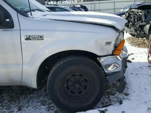 1FTNF20L41ED35891 - 2001 FORD F250 SUPER SILVER photo 9