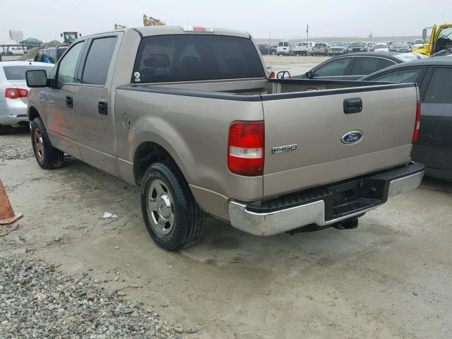 1FTPW12545KC41079 - 2005 FORD F150 SUPER TAN photo 3