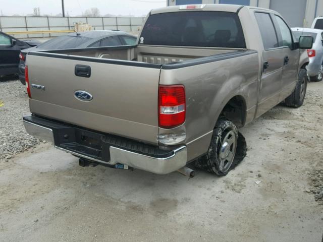 1FTPW12545KC41079 - 2005 FORD F150 SUPER TAN photo 4