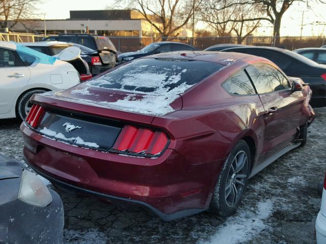 1FA6P8TH8F5319203 - 2015 FORD MUSTANG MAROON photo 4