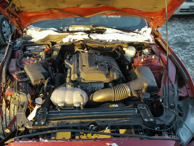 1FA6P8TH8F5319203 - 2015 FORD MUSTANG MAROON photo 7