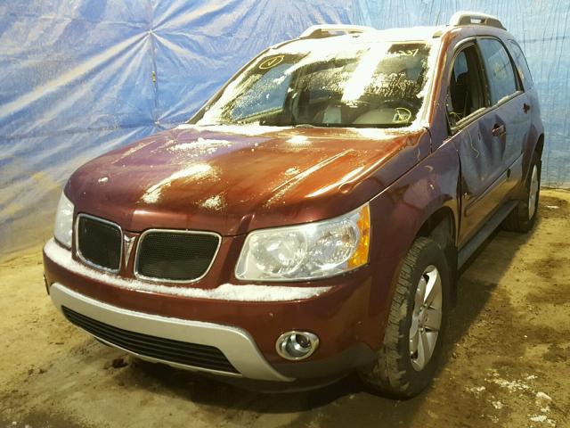 2CKDL43F886301434 - 2008 PONTIAC TORRENT MAROON photo 2