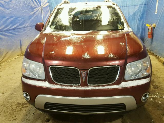 2CKDL43F886301434 - 2008 PONTIAC TORRENT MAROON photo 9