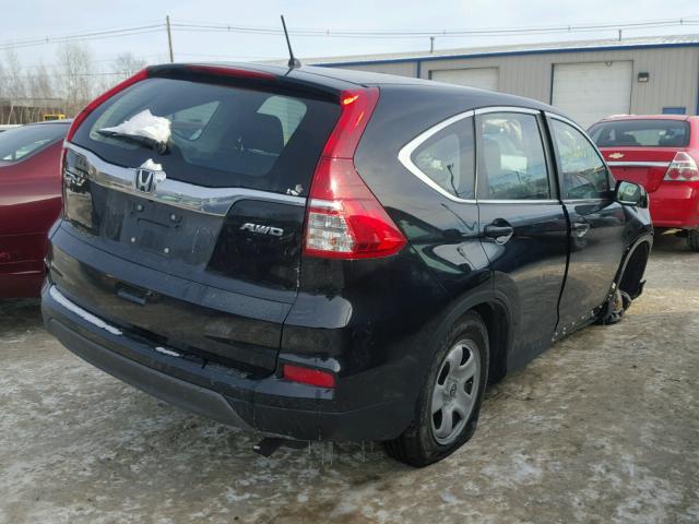 2HKRM4H33GH651234 - 2016 HONDA CR-V LX BLACK photo 4